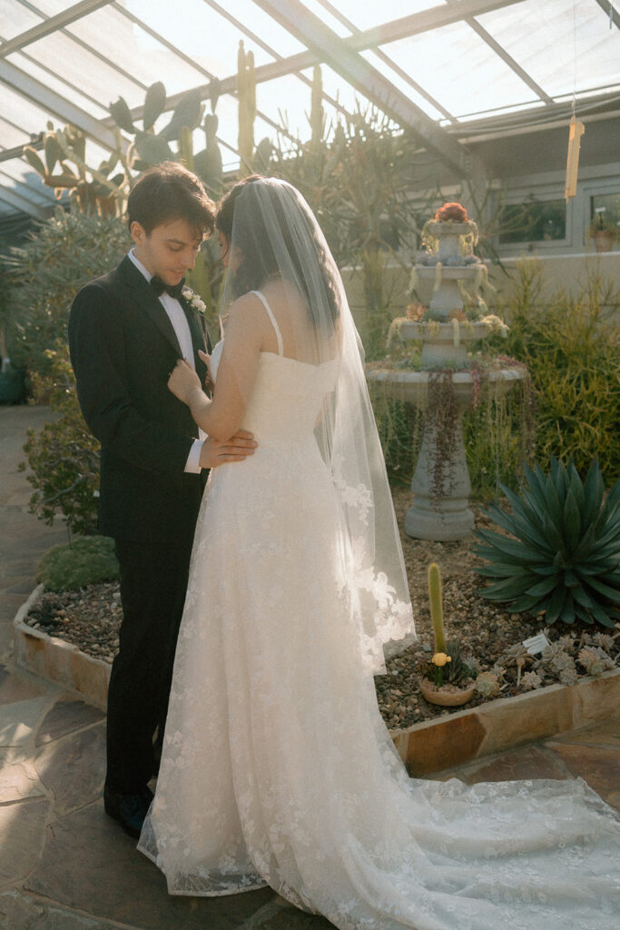 Couple getting ready together captured by Vancouver British Columbia Wedding Photographer